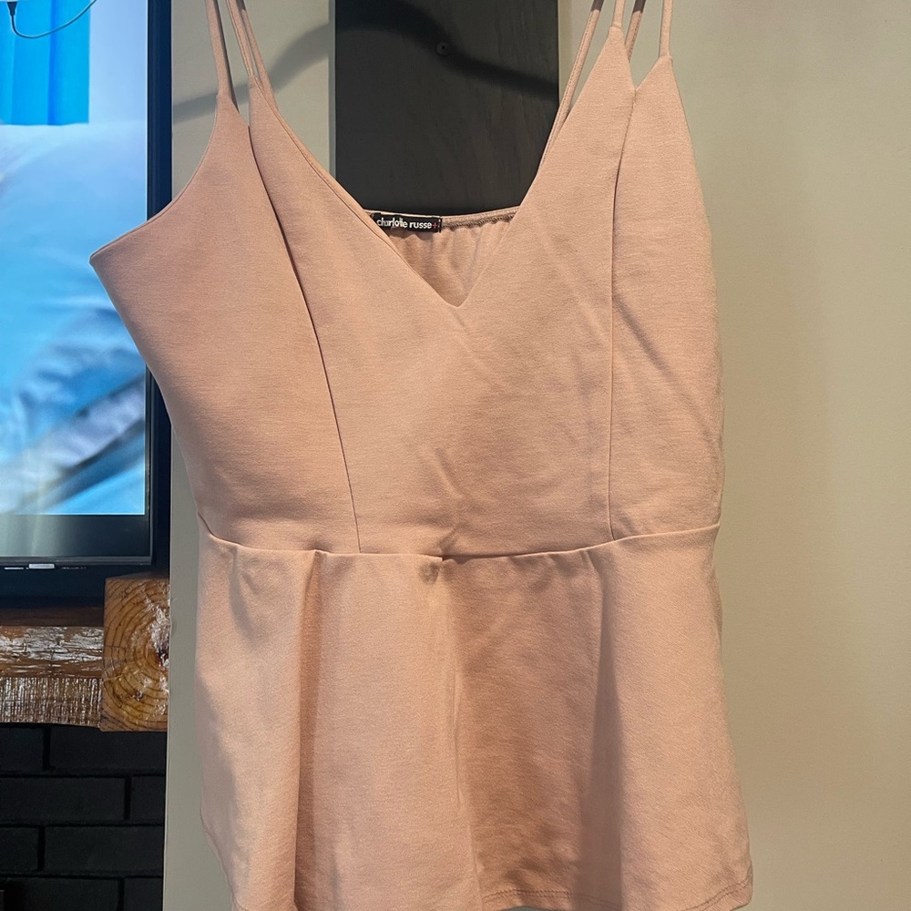 Charlotte Russe Pink Double Strap Camisole